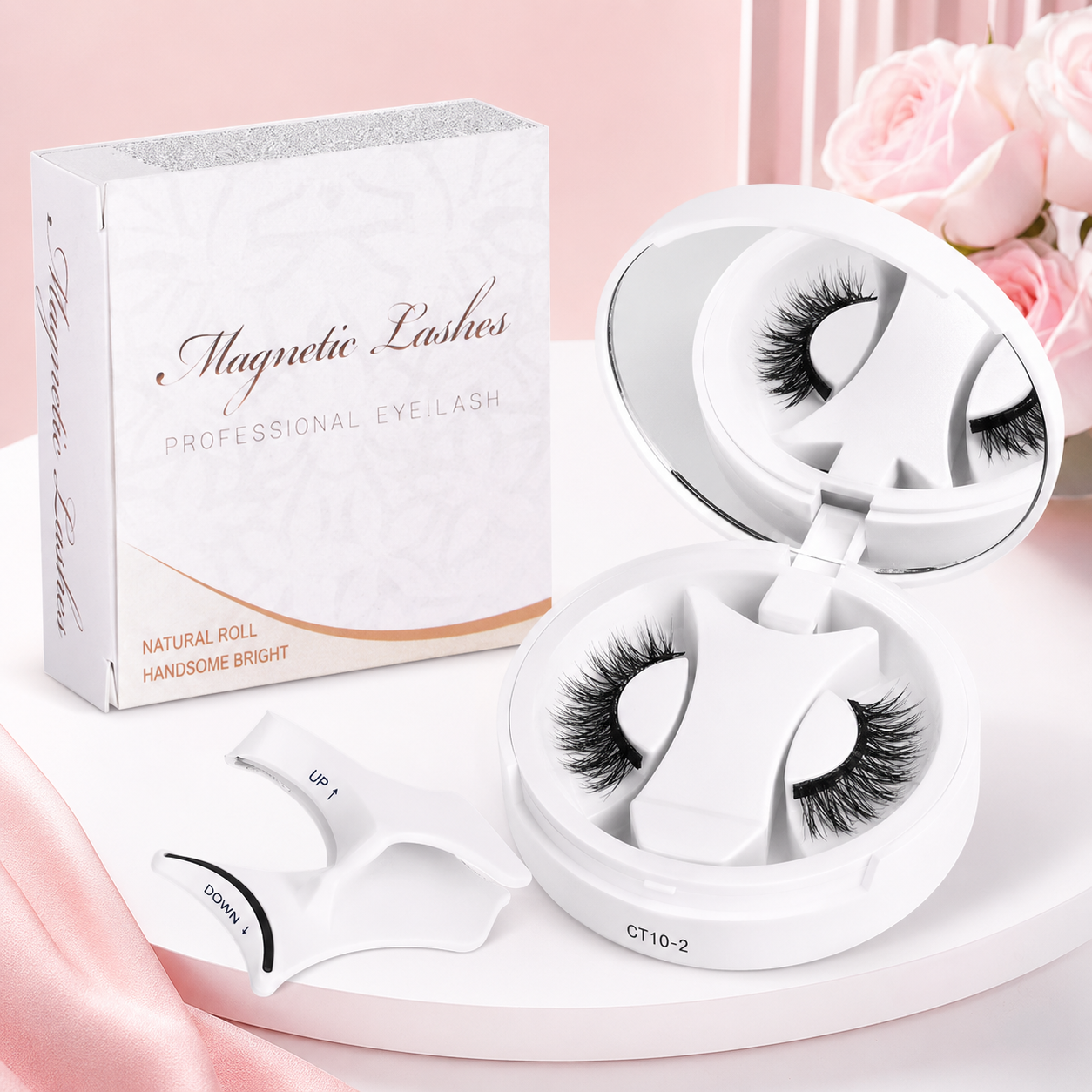 ✨ Magnetic Lashes Kit Pro | Faux Cils Magnétiques | Sans Colle • Réutilisables • Volume Intense