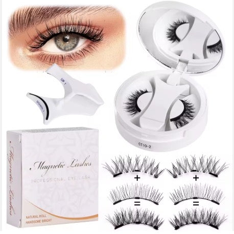 ✨ Magnetic Lashes Kit Pro | Faux Cils Magnétiques | Sans Colle • Réutilisables • Volume Intense