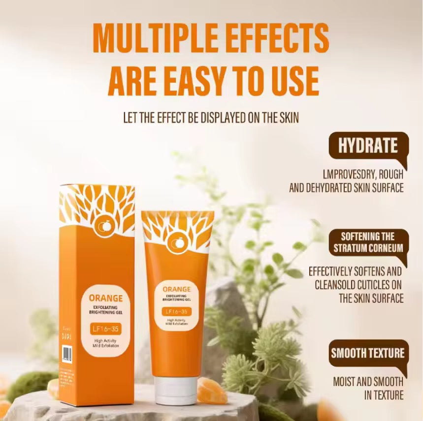 Gel Exfoliant Éclat Orange – Peau Douce & Unifiée (Gant Kessa Offert)