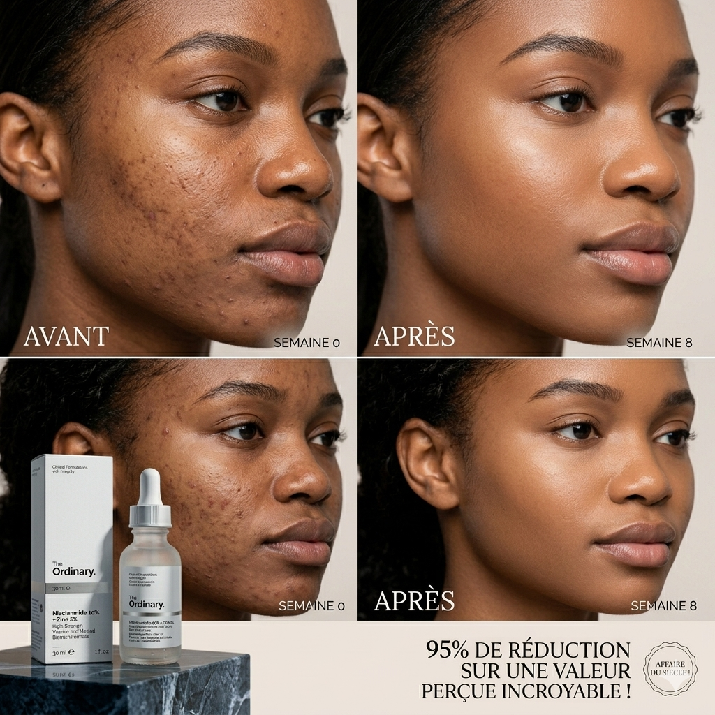 Sérum Anti-Imperfections The Ordinary – Teint Propre & Zéro Bouton (30ml)