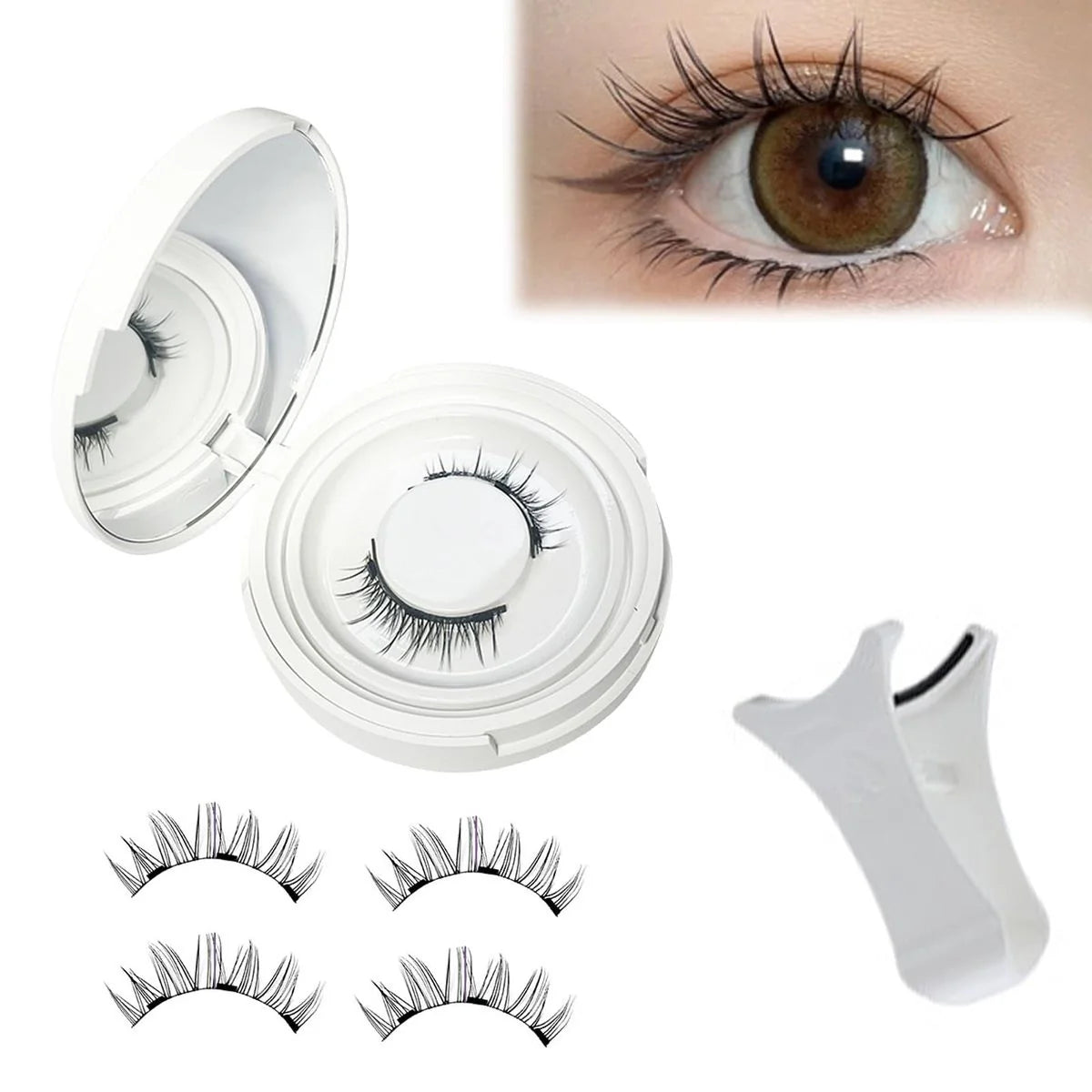 ✨ Magnetic Lashes Kit Pro | Faux Cils Magnétiques | Sans Colle • Réutilisables • Volume Intense