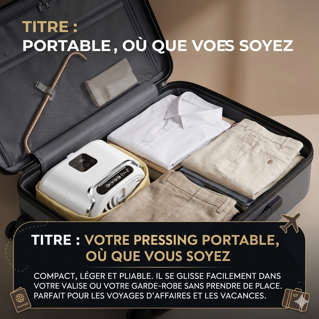 Sèche-Linge Portable Intelligent 2-en-1 : Séchage Rapide & Stérilisation UV Pro