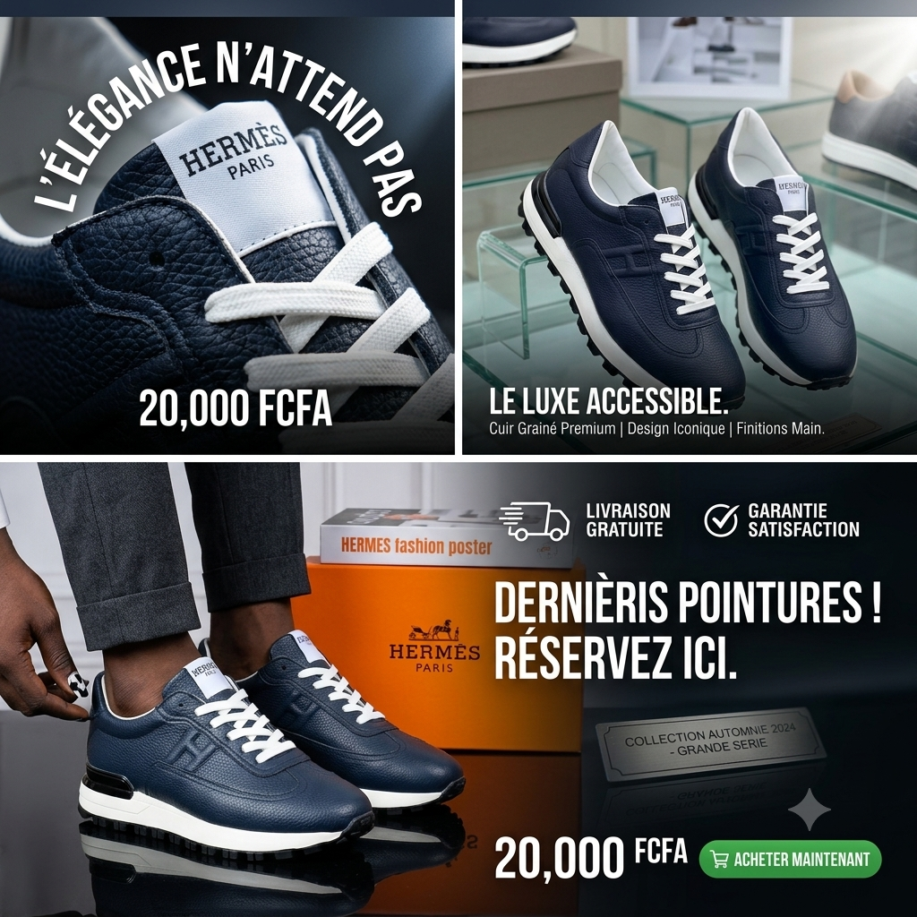 Pack Prestige : Sneakers Cuir Premium + Mules Élégance en Cuir Grainé