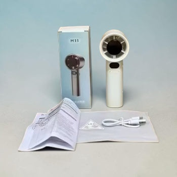 🌬️ Mini Ventilateur Portable M11 Ultra Puissant – 120 Vitesses, Écran Digital & Fraîcheur Instantanée
