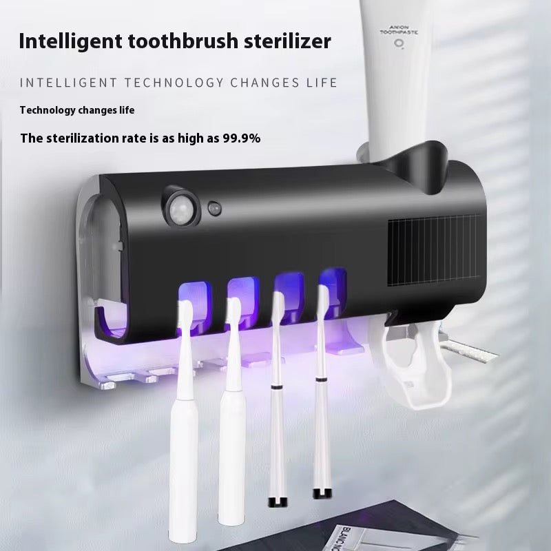 Stérilisateur de Brosses à Dents UV Intelligent & Distributeur Automatique de Dentifrice
