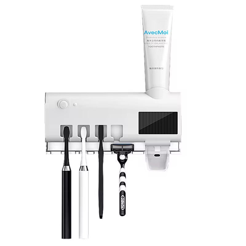 Stérilisateur de Brosses à Dents UV Intelligent & Distributeur Automatique de Dentifrice