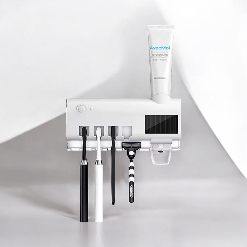 Stérilisateur de Brosses à Dents UV Intelligent & Distributeur Automatique de Dentifrice