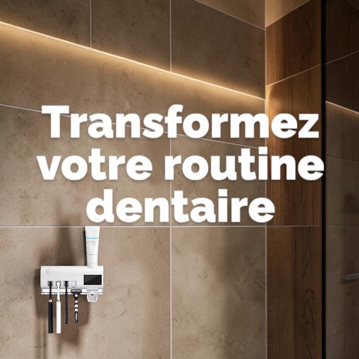 Stérilisateur de Brosses à Dents UV Intelligent & Distributeur Automatique de Dentifrice