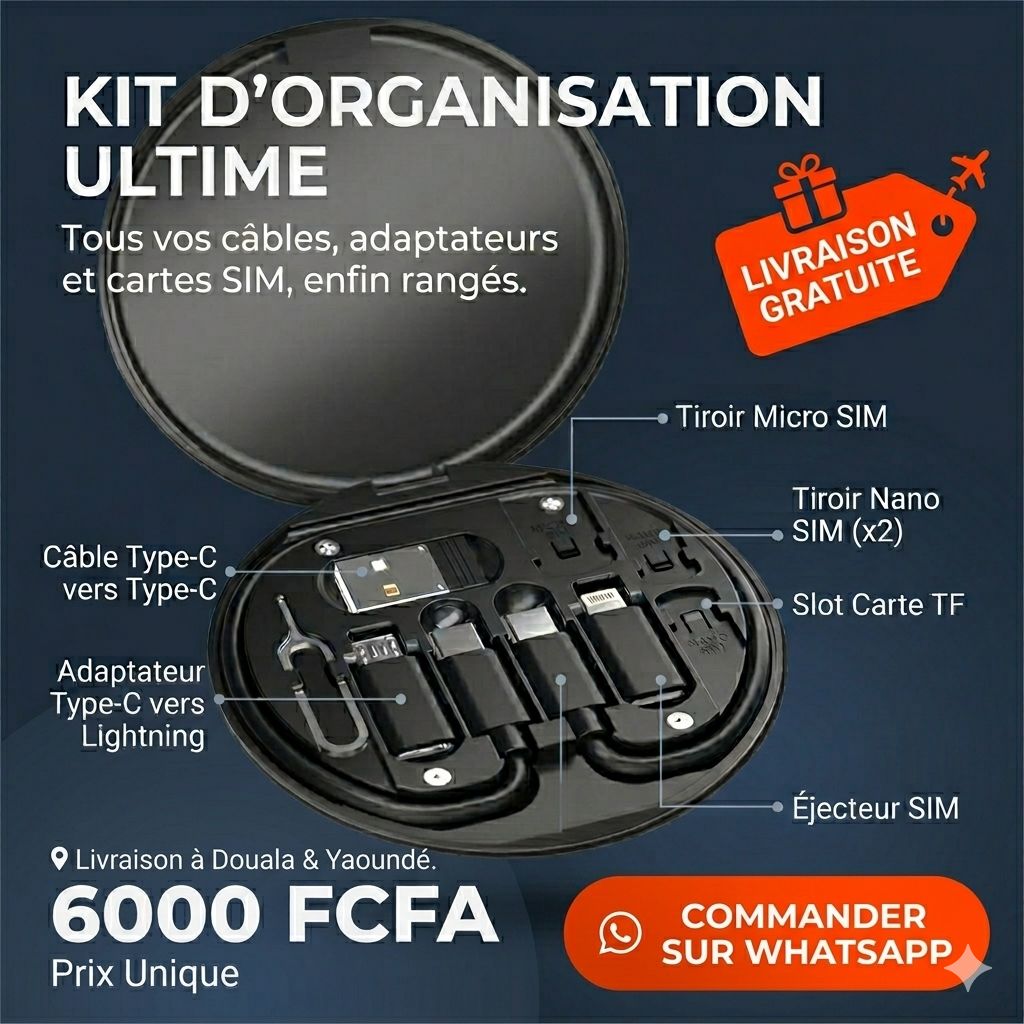 Kit de Survie Câbles & Connecteurs ConnectX™ - Boîtier Multi-Usage 6-en-1