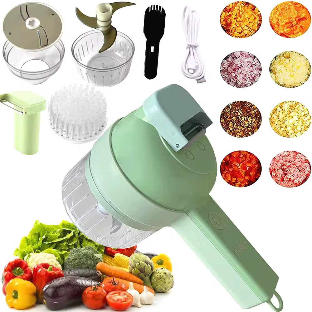 Hachoir Express™ – Mini Robot Coupe-Légumes Sans Fil 🥗✨