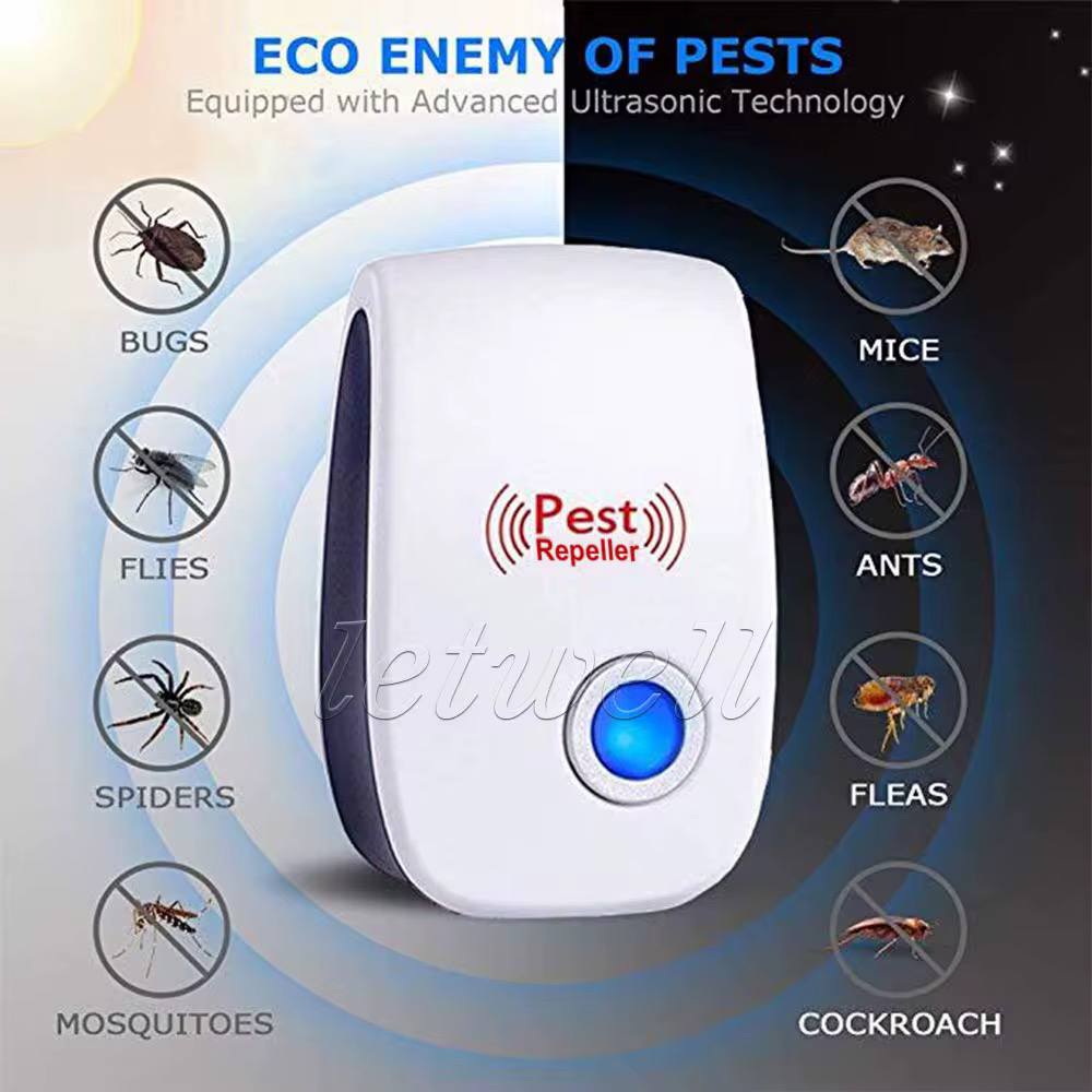Répulsif Ultrasonique Anti-Moustiques & Souris – Protection 24h/24 pour Toute la Maison